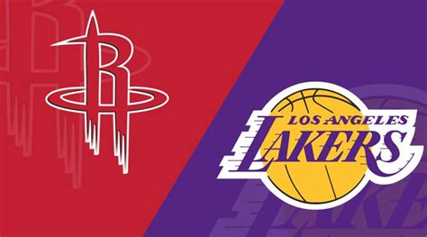 lakers vs rockets 2022